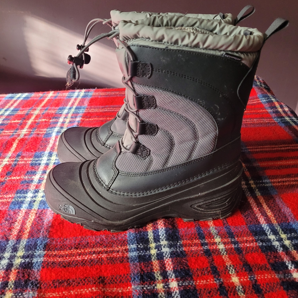 The North Face Black and Gray Winter Boots